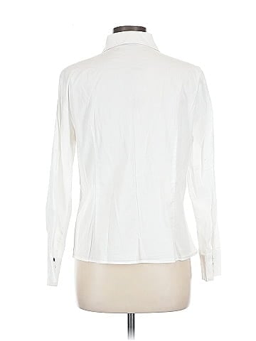 Allegra K Long Sleeve Button-Down Shirt (view 2)