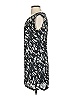 H&M 100% Polyester Graphic Gray Black Casual Dress Size 2 - photo 5