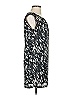 H&M 100% Polyester Graphic Gray Black Casual Dress Size 2 - photo 4
