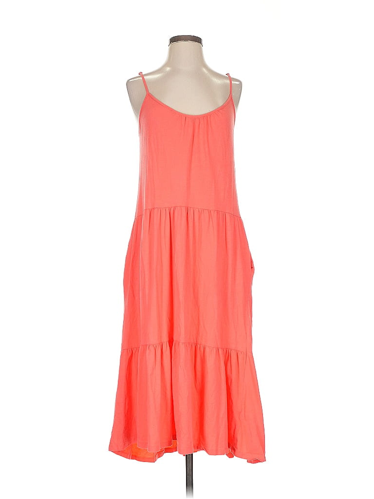 Click to view more detailed imagery on our partner's website Pre-owned All In Favor Casual Dress In Orange