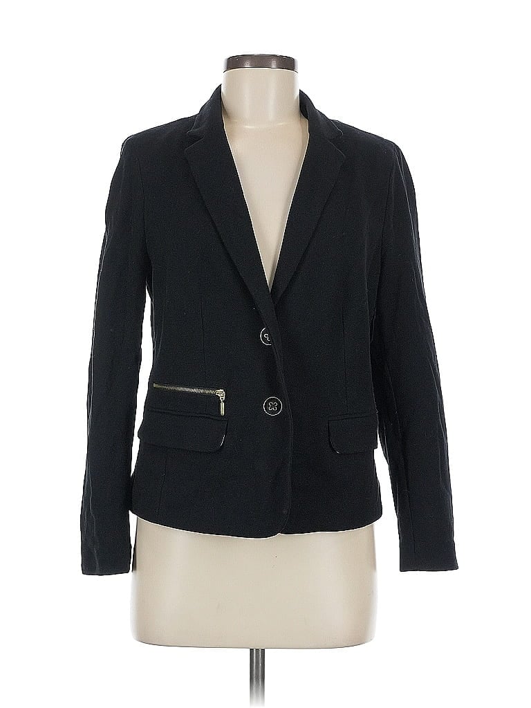 Pre-owned Chico's Blazer Jacket In Black