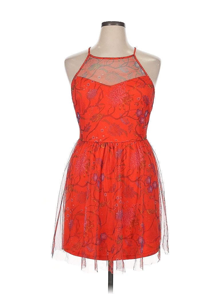 Pre-owned Candies Candie's Cocktail Dress In Orange