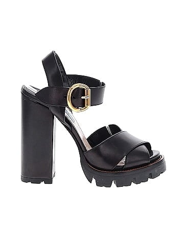 Prada Leather Platform Sandals (view 1)