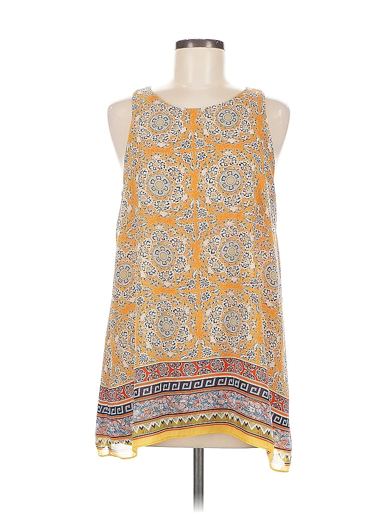 Pre-owned Max Studio Sleeveless Blouse In Yellow