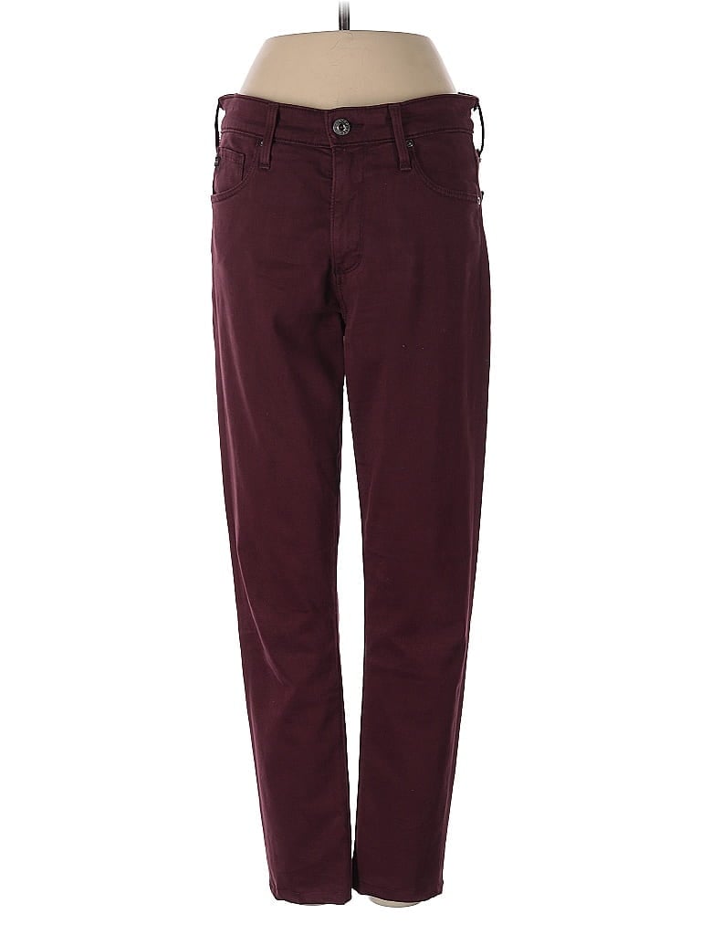 Pre-owned Adriano Goldschmied Jeans In Burgundy