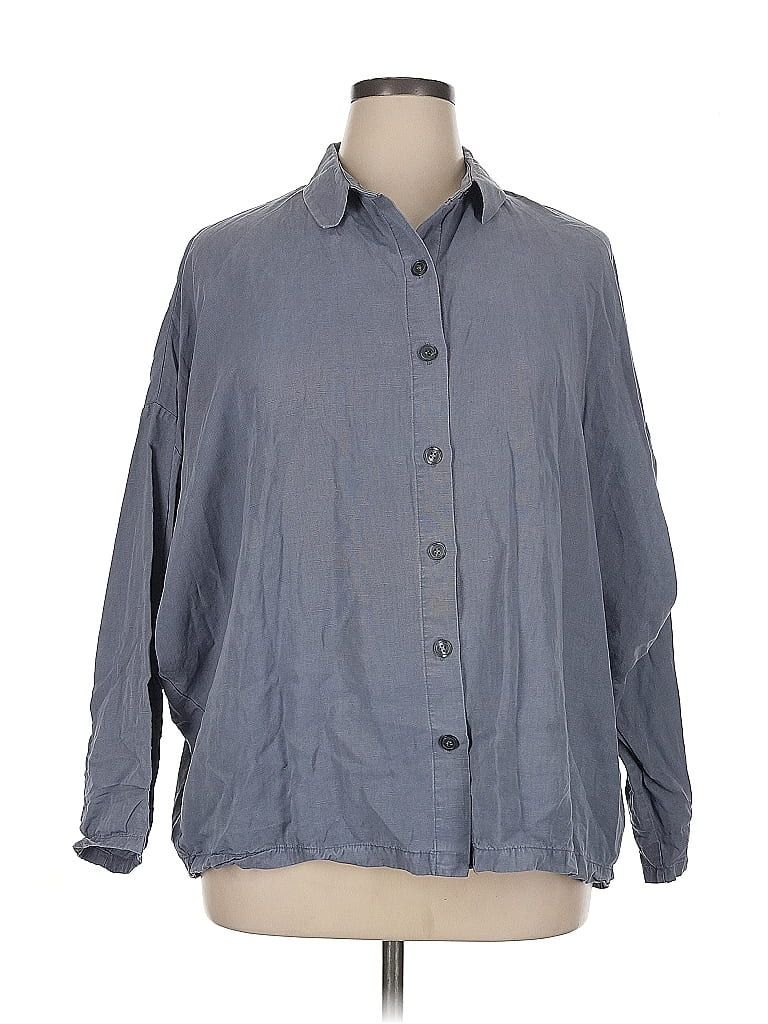 Click to view more detailed imagery on our partner's website Pre-owned Zara Long Sleeve Button Down Shirt In Gray