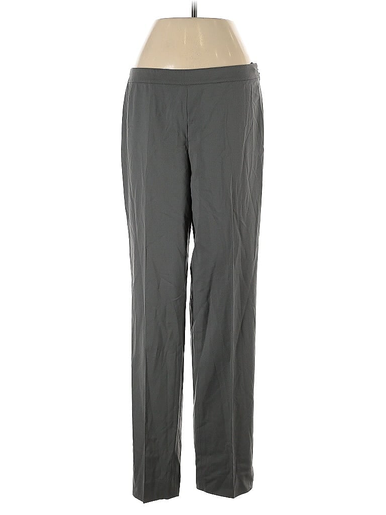 Pre-owned Lafayette 148 Wool Pants In Gray