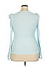 Unbranded 100% Polyester Blue Long Sleeve Blouse Size 2X - photo 2