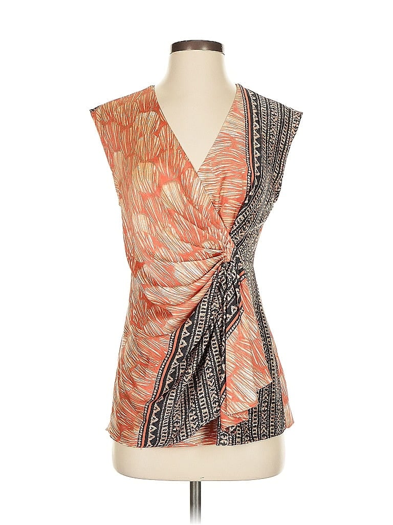 Pre-owned Nic + Zoe Sleeveless Blouse In Black