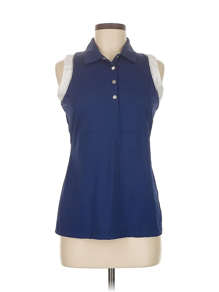 EP NEW YORK Pre-owned Sleeveless Button Down Shirt In Blue