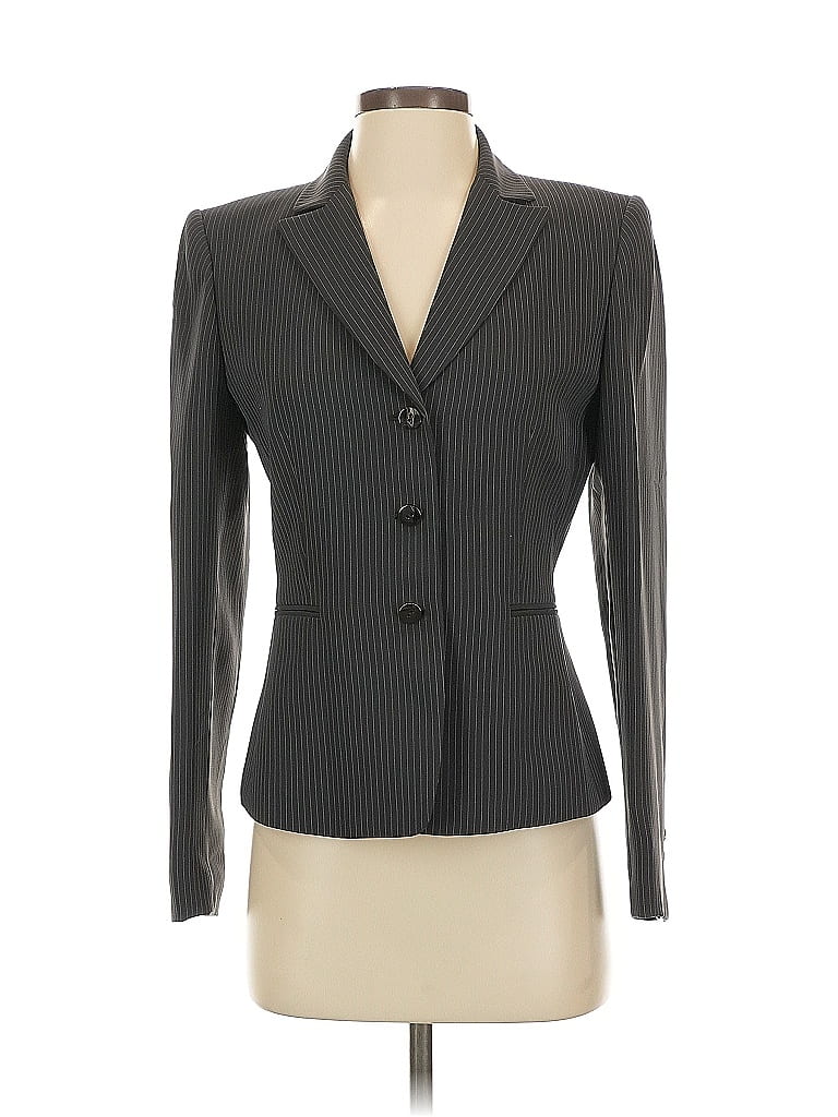 Pre-owned Tahari By Asl Blazer Jacket In Gray