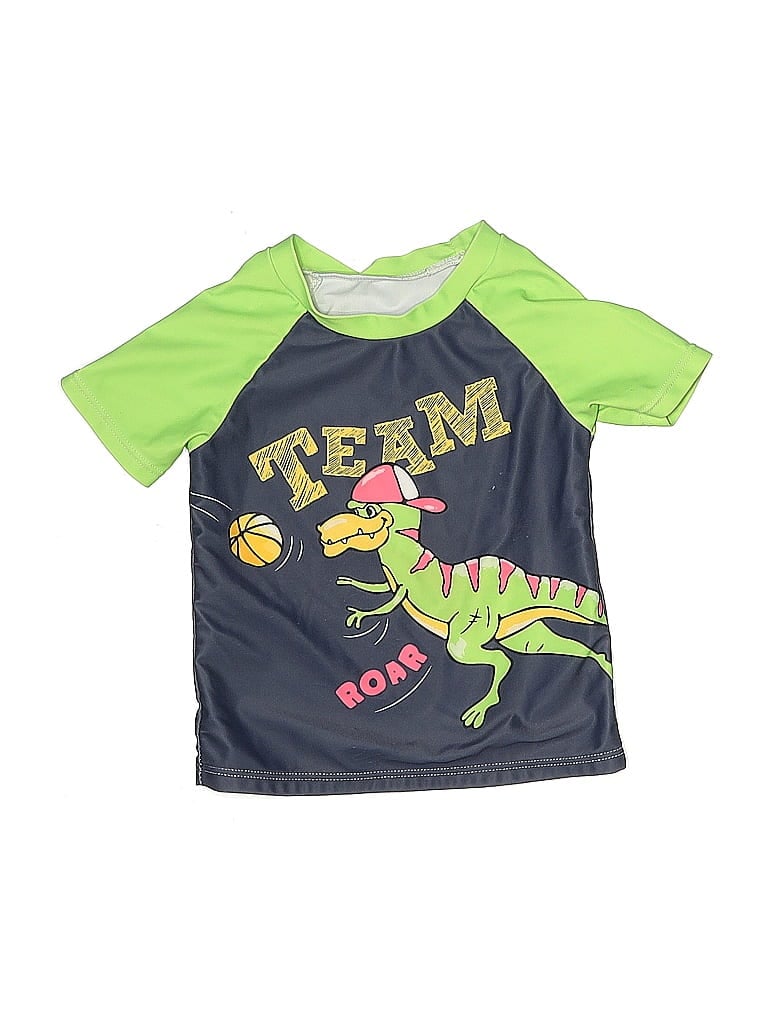 Pre-owned Unbranded Kids' Rash Guard In Green