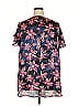 Lane Bryant 100% Polyester Black Short Sleeve Blouse Size 18 - photo 2