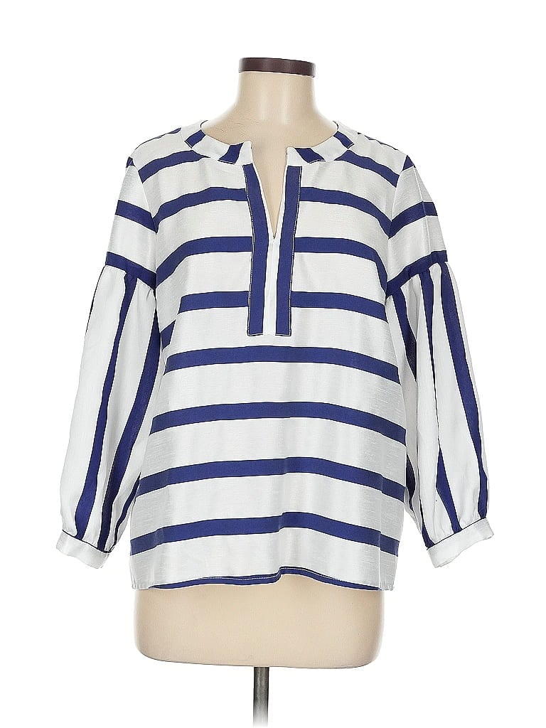 Pre-owned Joseph Ribkoff 3/4 Sleeve Blouse In Blue