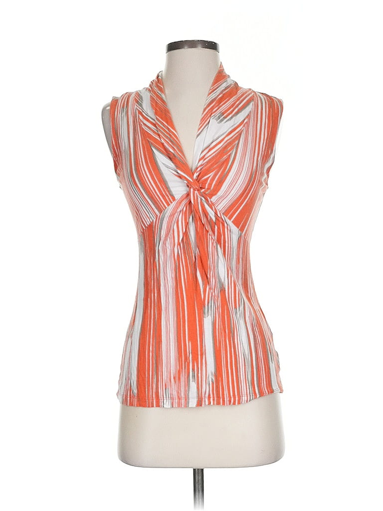 Pre-owned Banana Republic Factory Store Sleeveless Blouse In Red