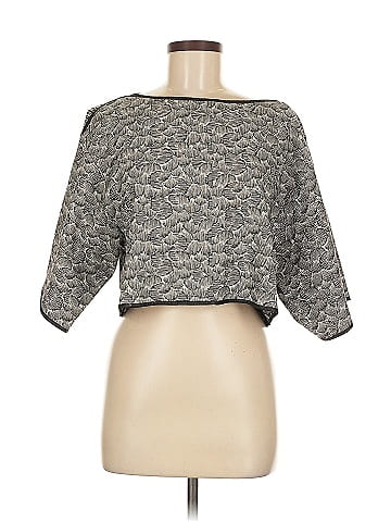 Zara W&B Collection 3/4 Sleeve Top (view 1)