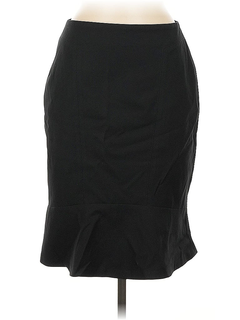 Pre-owned White House Black Market Formal Skirt In Black