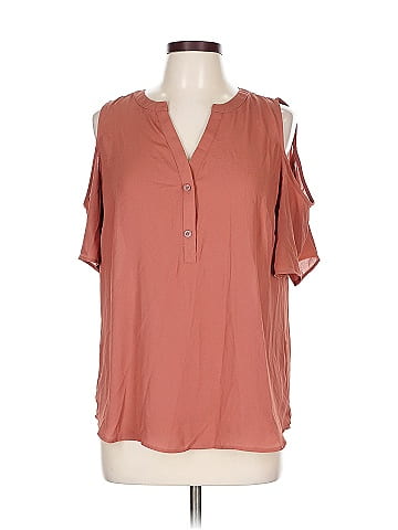 Soho JEANS NEW YORK & COMPANY Short Sleeve Henley (view 1)