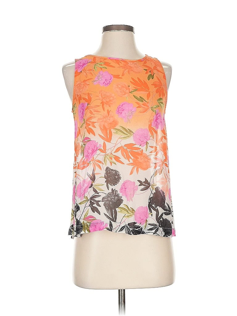Click to view more detailed imagery on our partner's website Pre-owned Joie Sleeveless Blouse In Orange