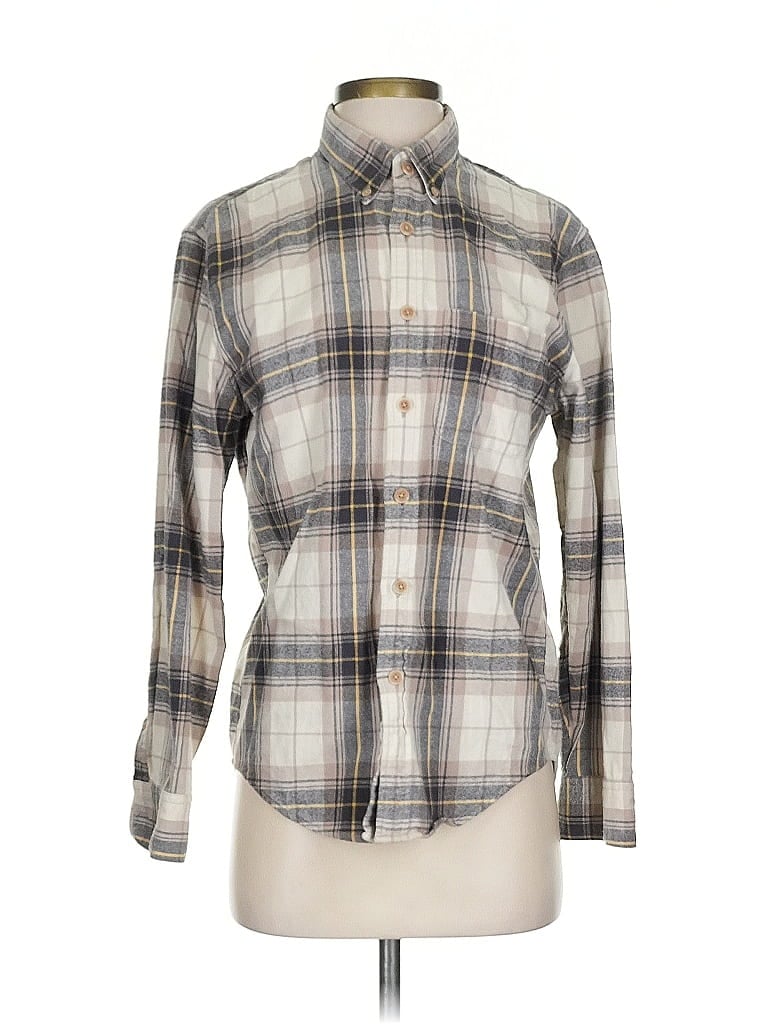 Click to view more detailed imagery on our partner's website Pre-owned Abercrombie & Fitch Long Sleeve Button Down Shirt In Gray