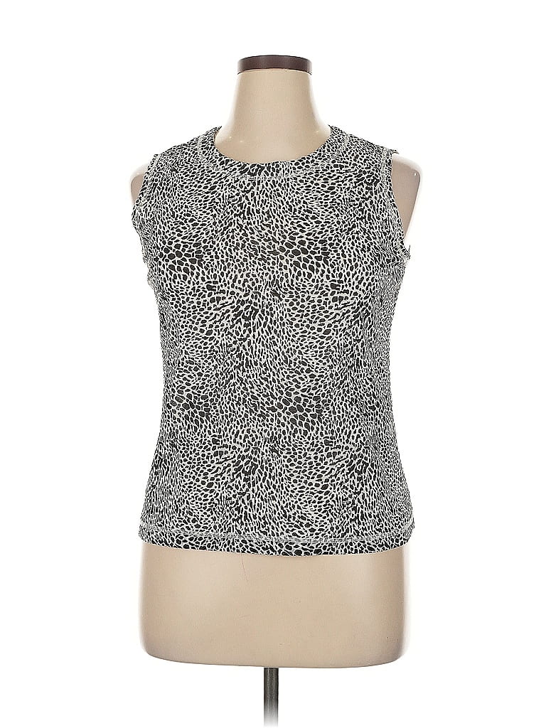 Click to view more detailed imagery on our partner's website Pre-owned Laura Ashley Sleeveless Top Silver Tops