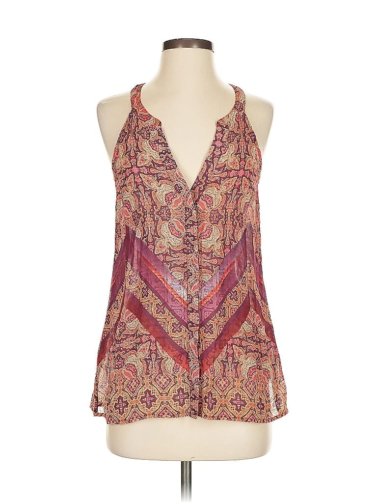 Pre-owned Sanctuary Sleeveless Blouse In Orange