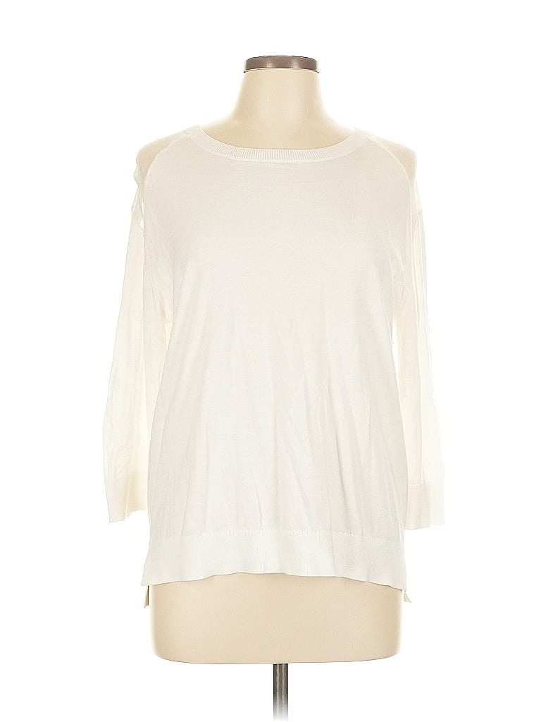 Pre-owned Chaus Pullover Sweater In White