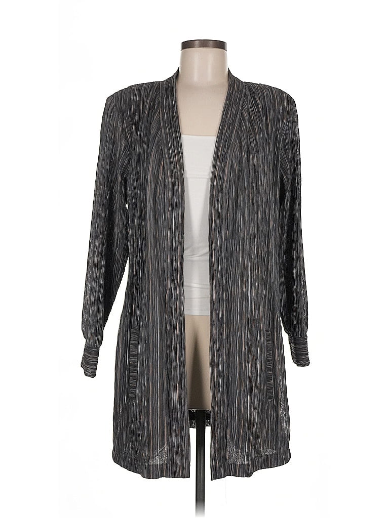 Pre-owned Assorted Brands Cardigan Sweater In Gray