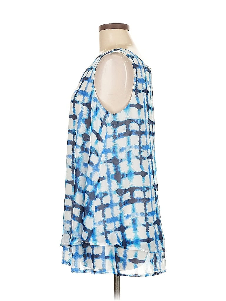 Pre-owned New Directions Sleeveless Blouse In Blue