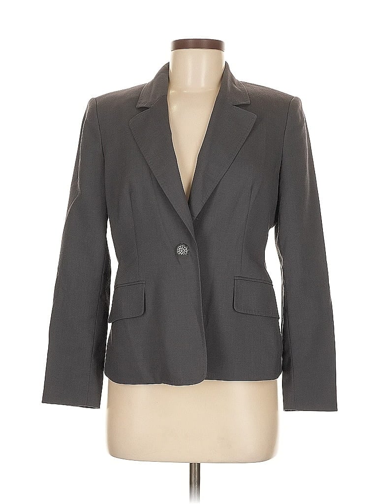 Pre-owned Anne Klein Blazer Jacket In Gray