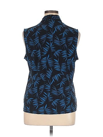 Anne Klein Sleeveless Button-Down Shirt (view 2)