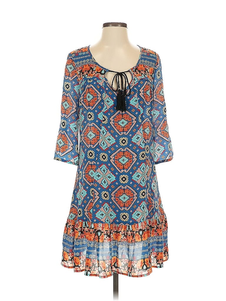 Pre-owned Tolani Casual Dress In Blue