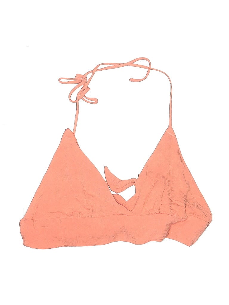 Pre-owned Lulus Swimsuit Top Orange Swimwear