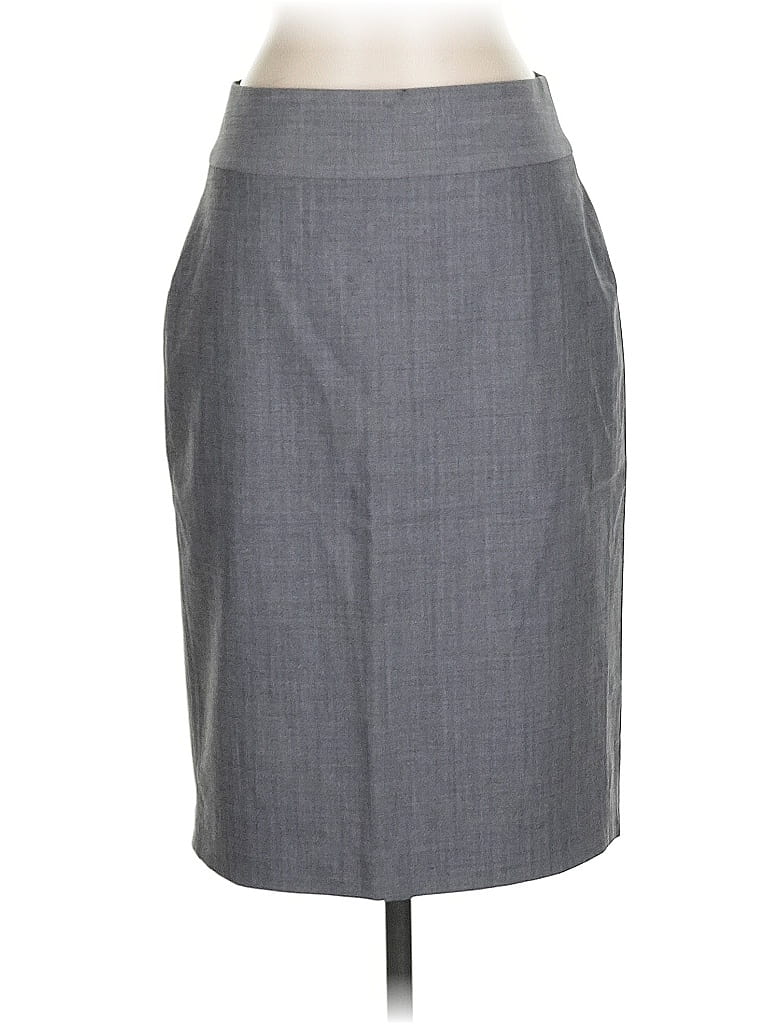 Pre-owned Banana Republic Wool Skirt In Gray