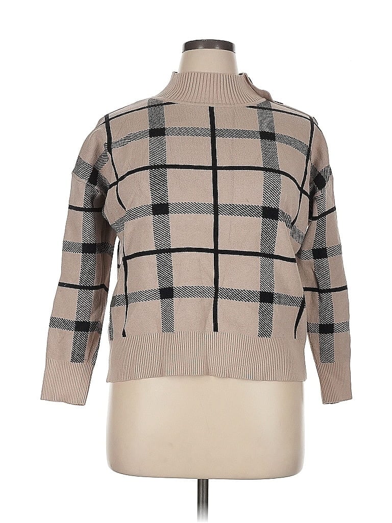 Pre-owned Tahari Turtleneck Sweater In Brown