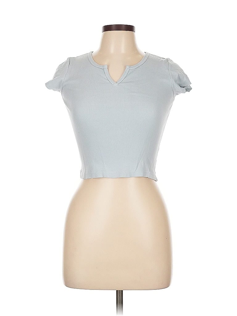 BRANDY MELVILLE Pre-owned Sleeveless T-shirt In Blue