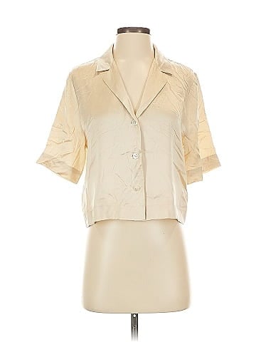 Reformation Short Sleeve Silk Top (view 1)