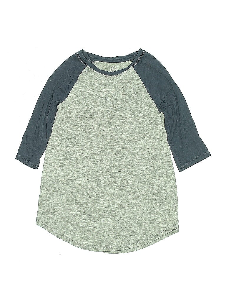 Pre-owned Treasure & Bond Kids' 3/4 Sleeve T-shirt In Green