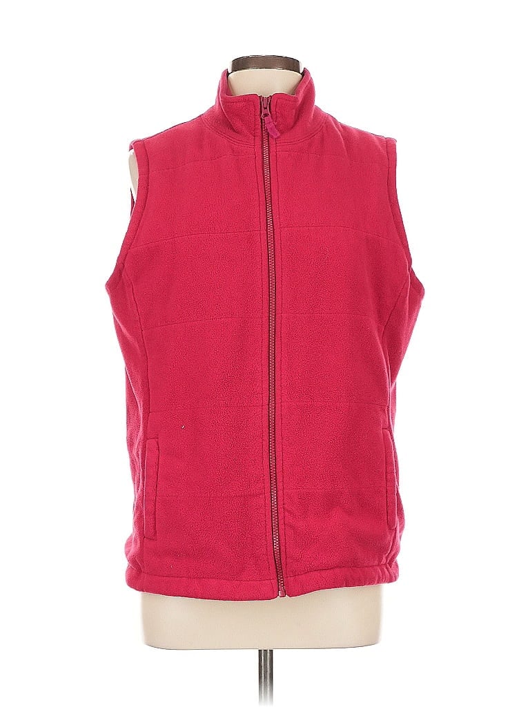 Pre-owned Lands' End Vest In Red