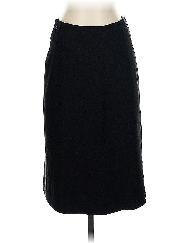 Pre-owned Giorgio Armani Le Collezioni Wool Skirt In Black