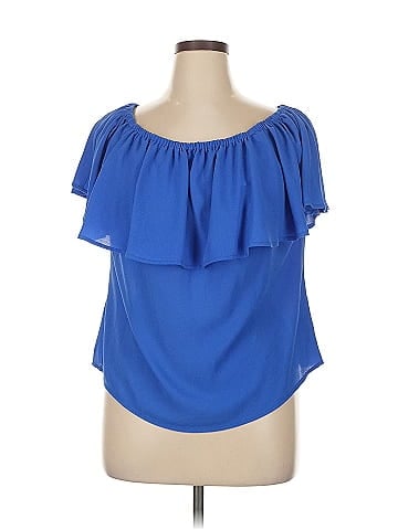 Bar III Short Sleeve Blouse (view 1)