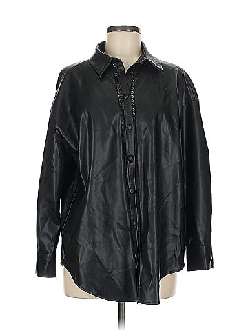 Zara Faux Leather Jacket (view 1)