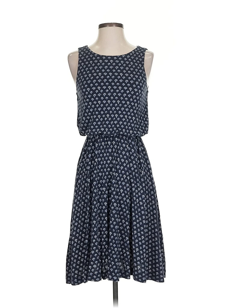 Pre-owned Ann Taylor Loft Outlet Casual Dress In Blue