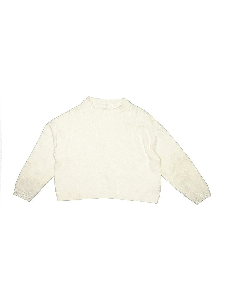 Pre-owned Gap Kids' Turtleneck Sweater In White
