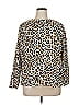 Assorted Brands Animal Print Brown Pullover Sweater Size XL - photo 1