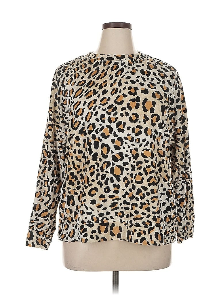 Pre-owned Assorted Brands Pullover Sweater In Brown