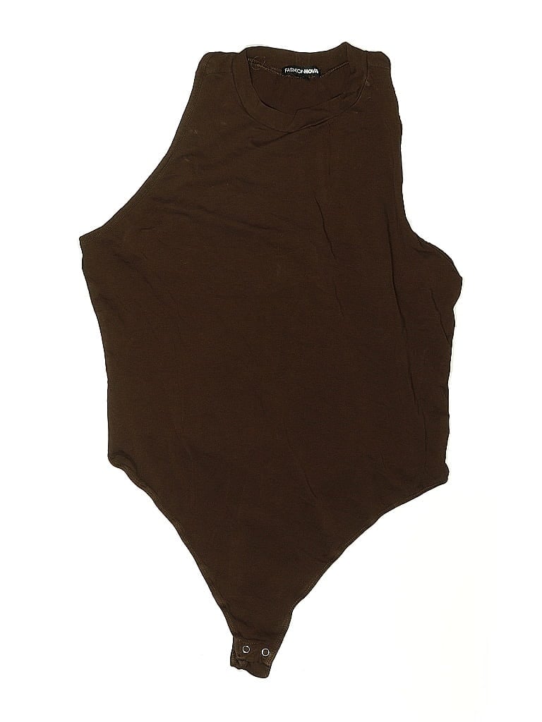 Pre-owned Fashion Nova Bodysuit In Brown