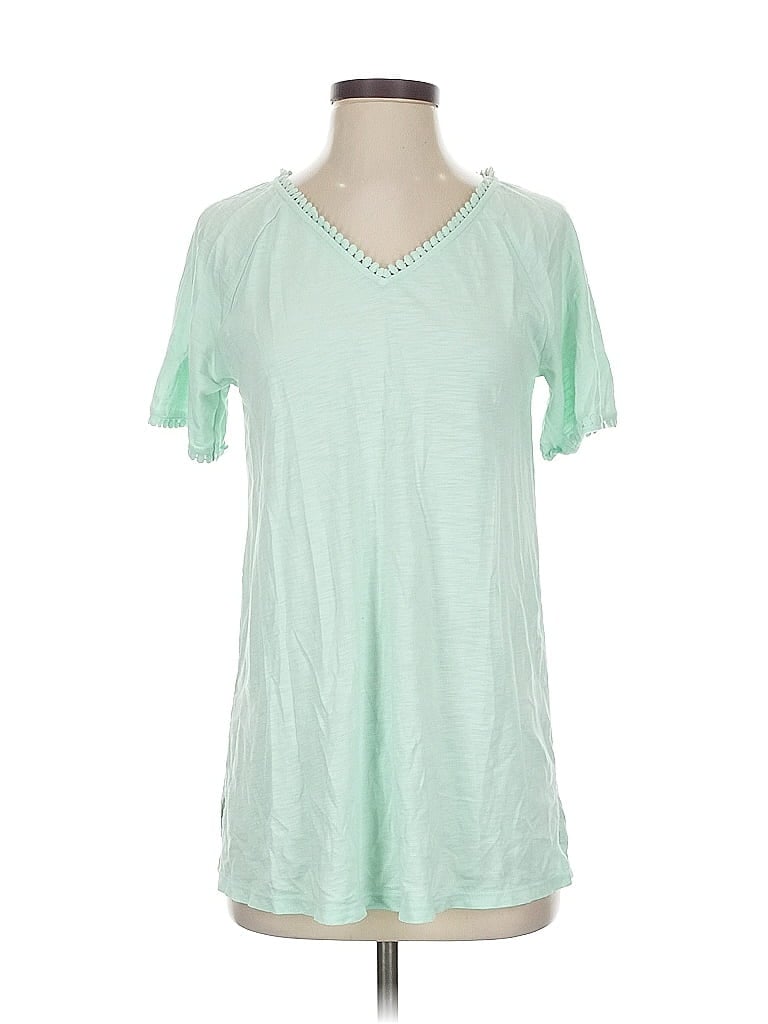 Pre-owned Lands' End Short Sleeve T-shirt In Green