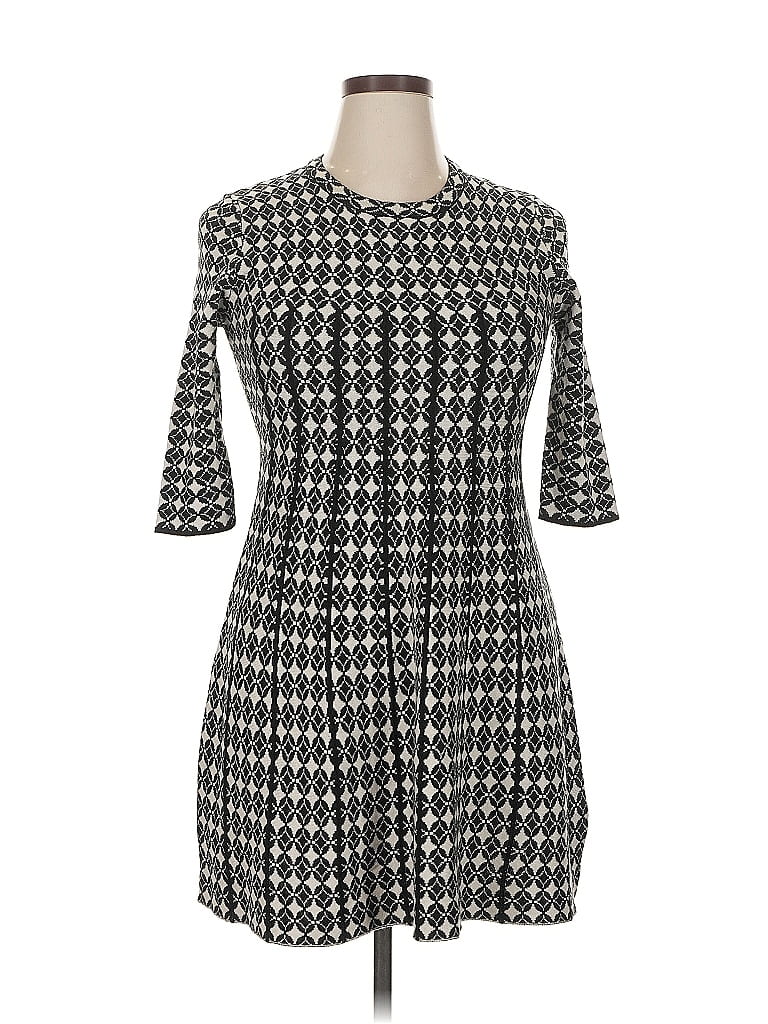 Pre-owned Elodie Casual Dress In Gray