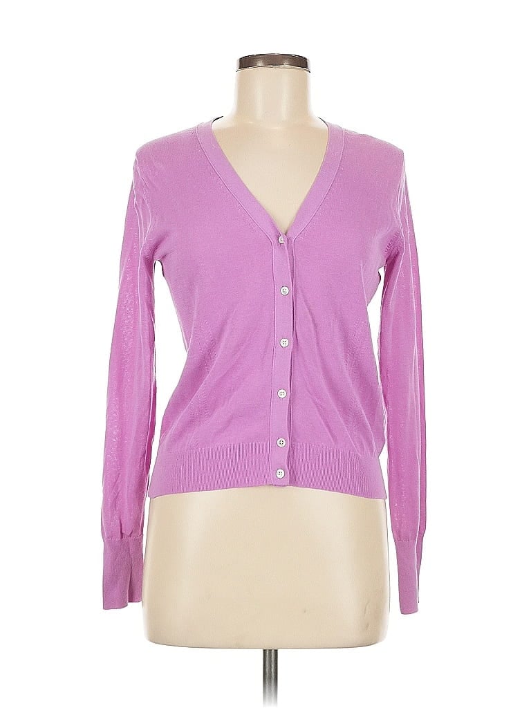 Pre-owned Banana Republic Cardigan Sweater In Purple